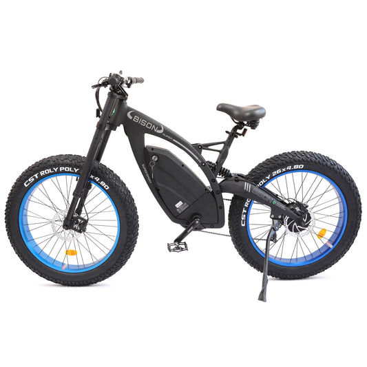 Ecotric Bison All Terrain Super Fat Tire Long Range Electric Bike 1000W Motor w/ Double Suspension For Max Comfort Off Road