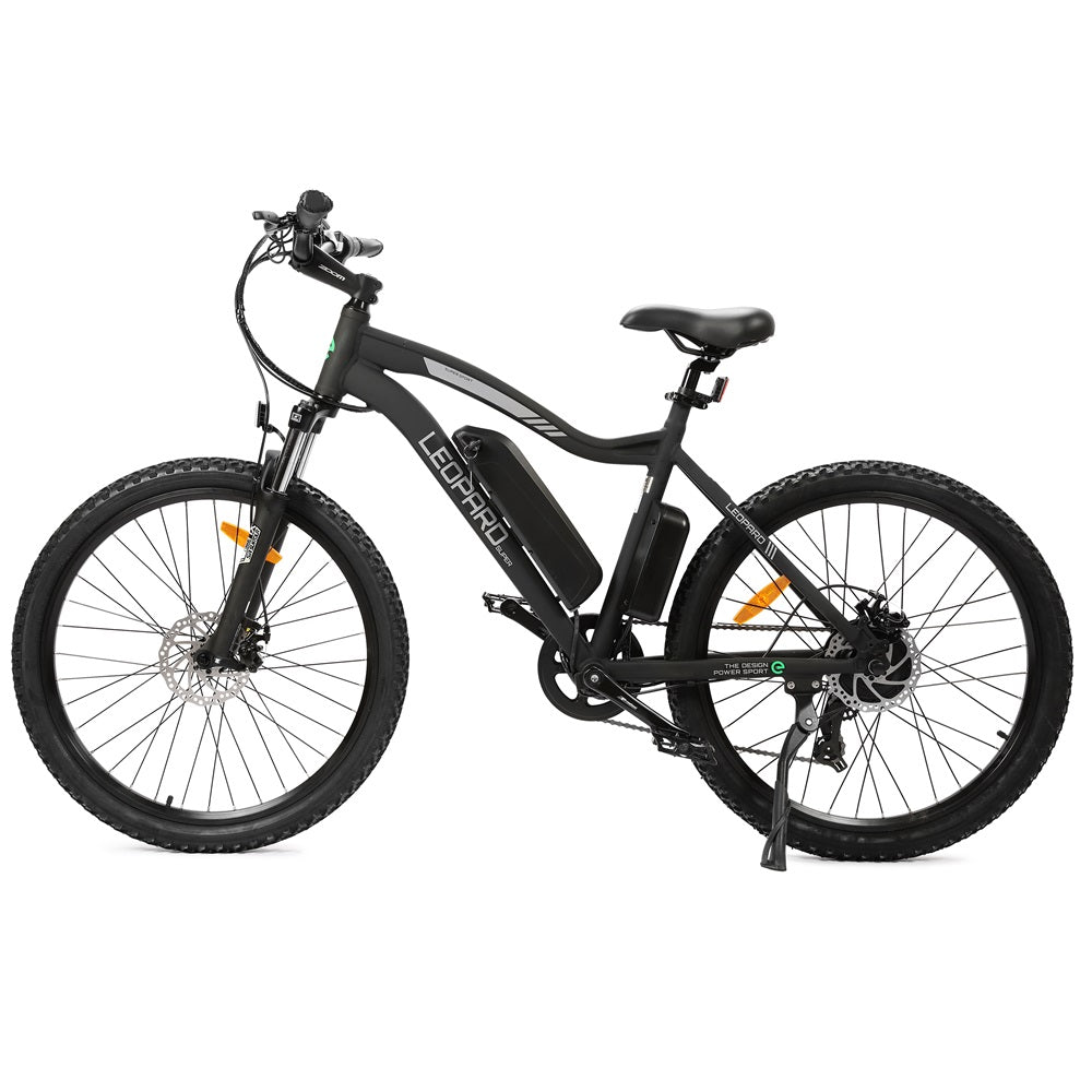 Ecotric Leopard All Terrain Tires Electric Mountain Bike - Suspension w/ Ultimate Comfort 500W - For Commuter, Trails, and Leisure Riders